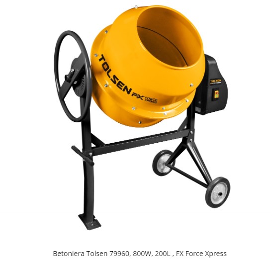 Бетономешалка Tolsen FX Force Xpress 79960, 850Вт, 200л , 